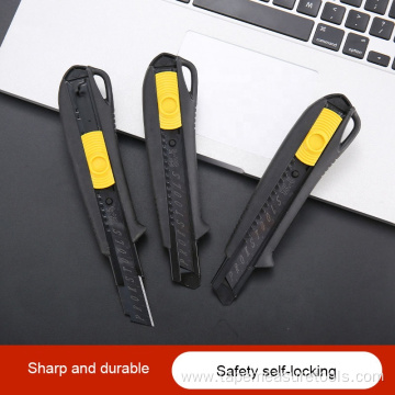 Multifunctional rubber black blade 18mm utility knife